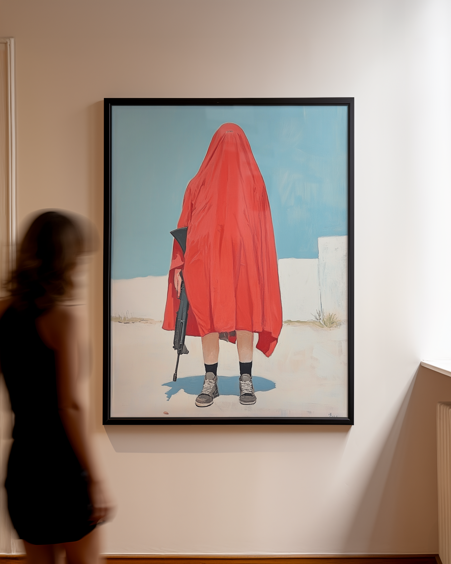 Dancing with a Ghost Framed Poster